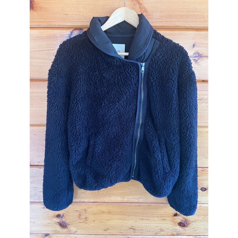 Thread & Supply Womans Sherpa Fleece Full Zip Sweater Jacket
